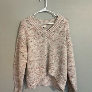 Cozy cream & multi color Sweater